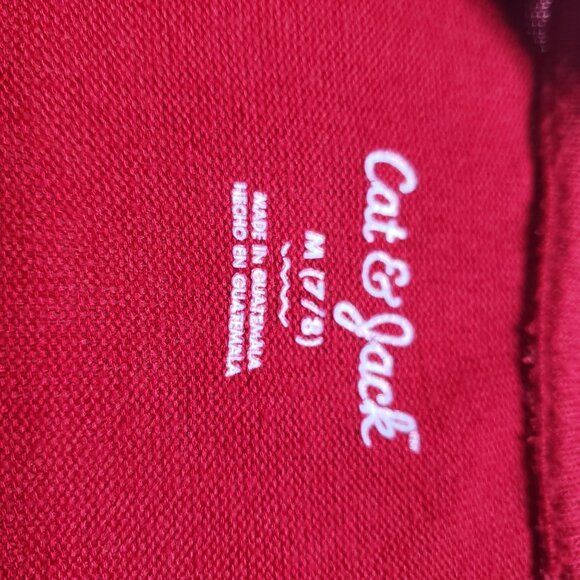 Cat & Jack Heart Graphic Long Sleeve Top Size M 7/8 - Picture 3 of 8